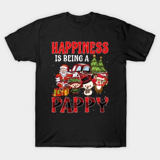 Happiness Is Being A Pappy Christmas T-Shirt